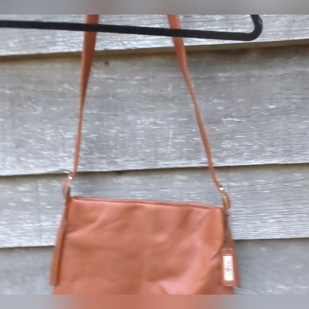 Genuine Leather ๐Natural Pebbled Cross Body/Shoulder Bag NWOT - Picture 14 of 16